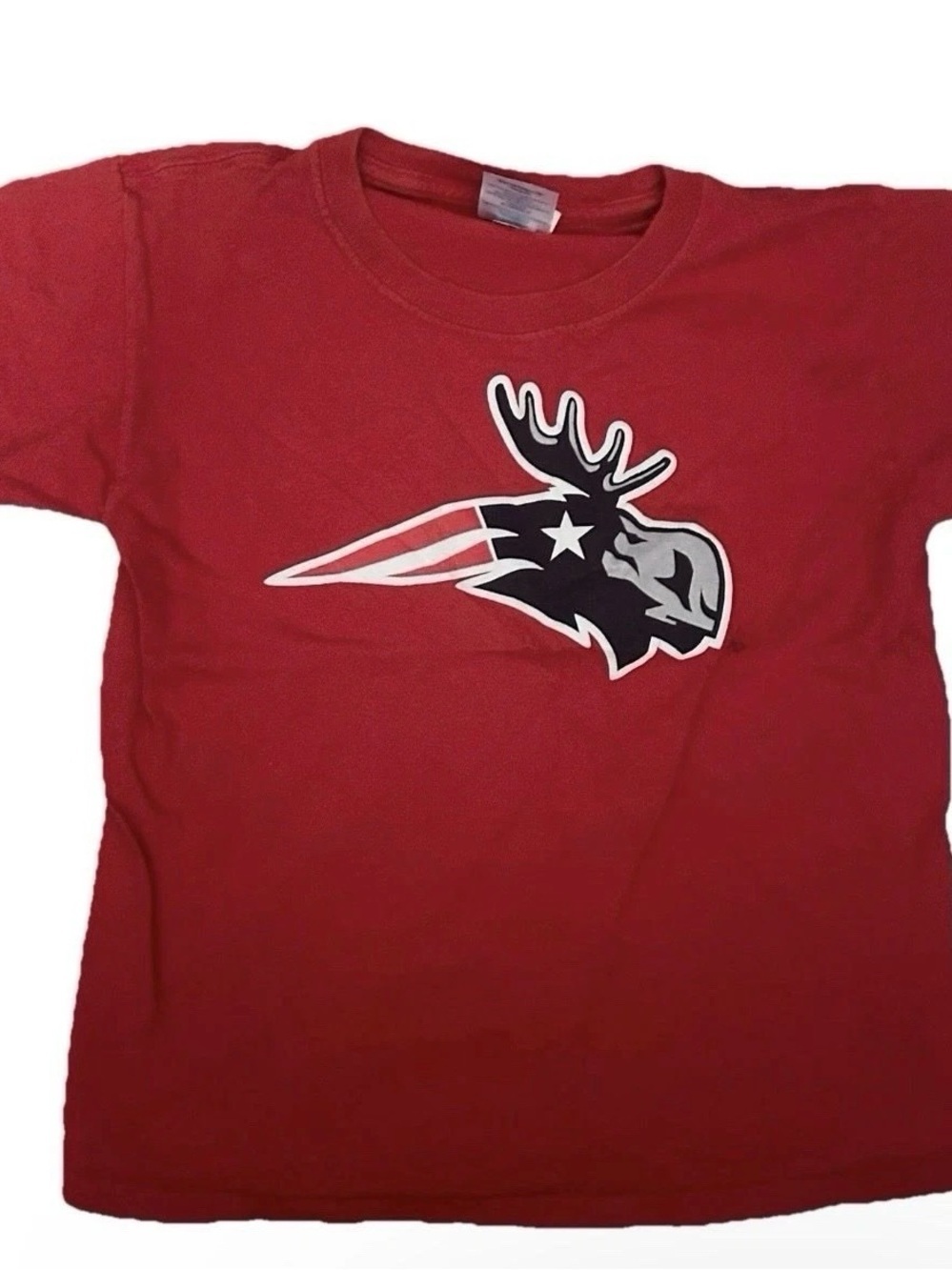 Youth Patriots Moose Short Sleeve T Shirt Size Small
